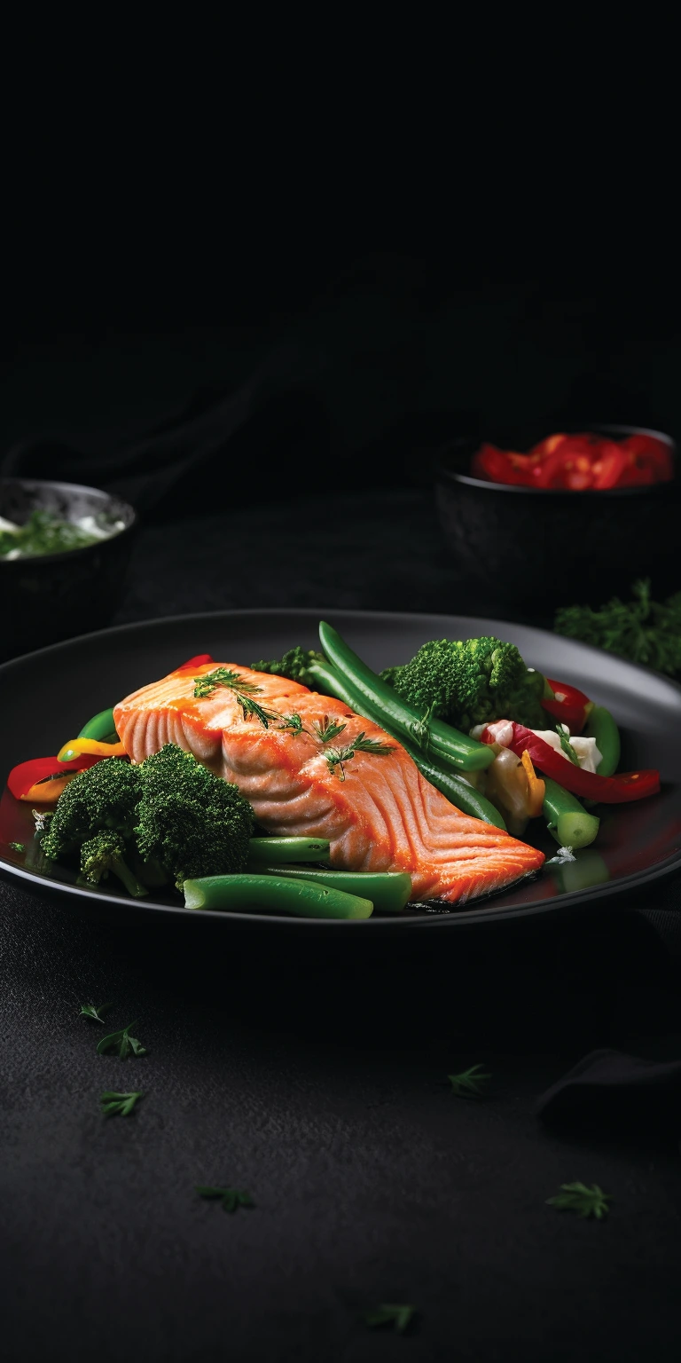 Семга на пару