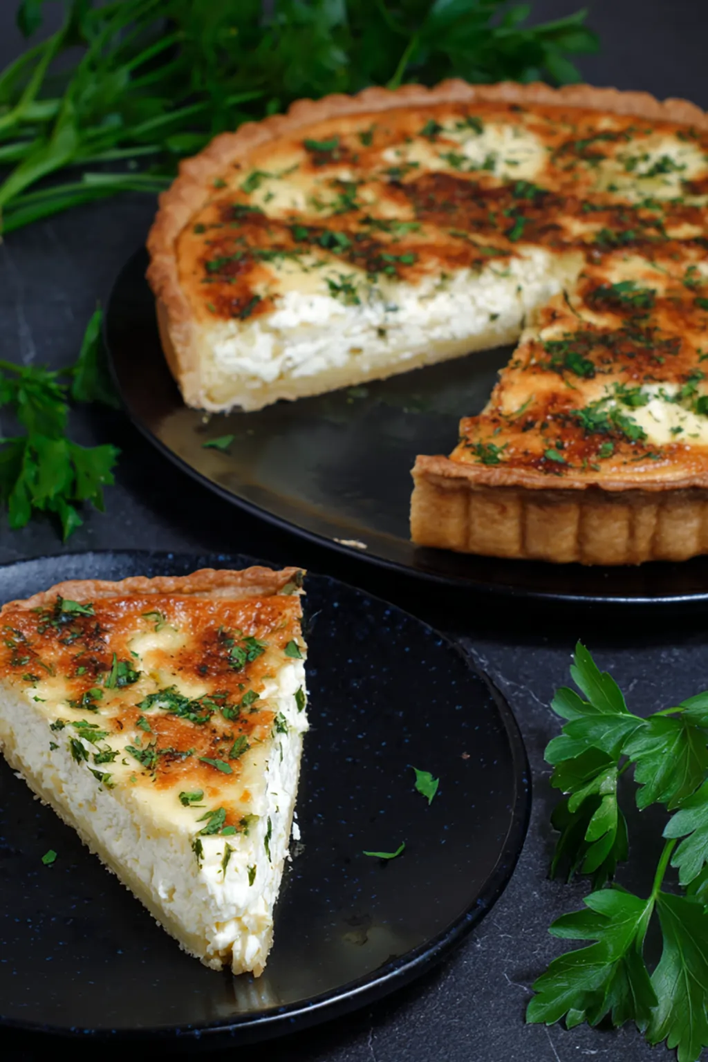 Пирог с творогом и сыром