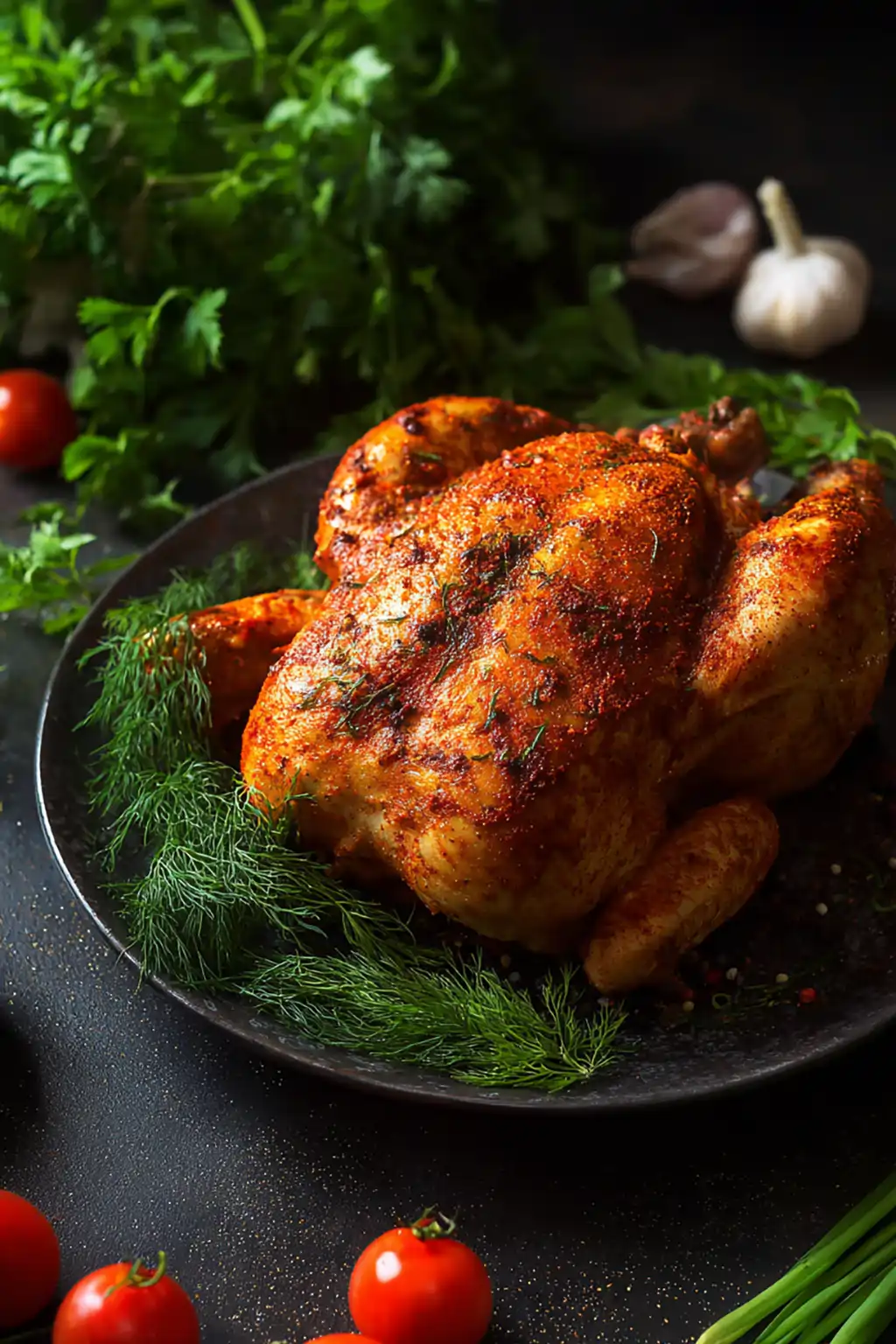 Курица на вертеле