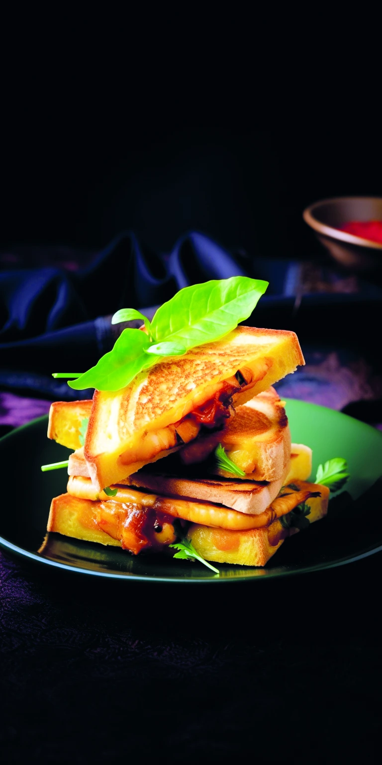 СЭНДВИЧ С КРЕВЕТКАМИ И АНАНАСОМ