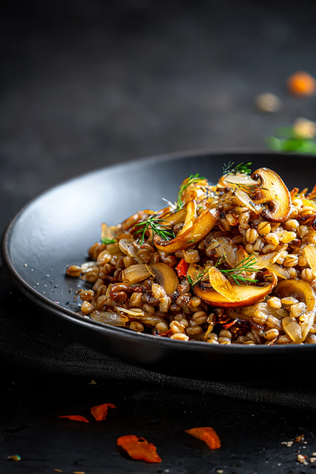 Гречка рассыпчатая с грибами