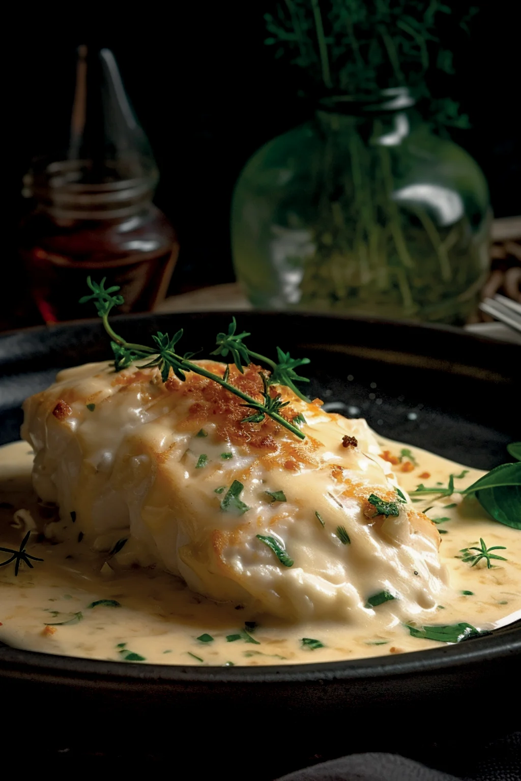 Треска в сливочном соусе