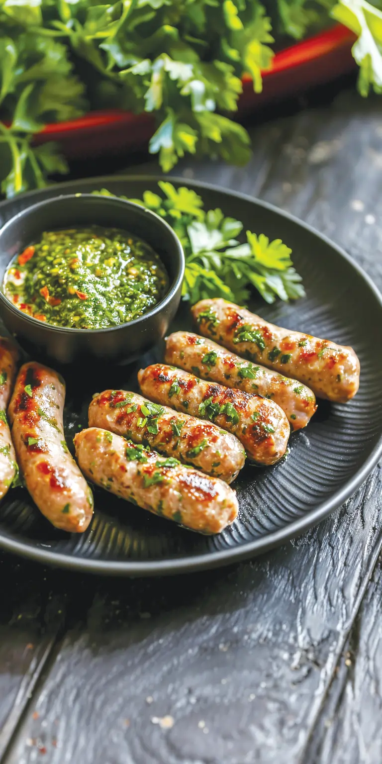 КОЛБАСКИ С ЗЕЛЕНЬЮ