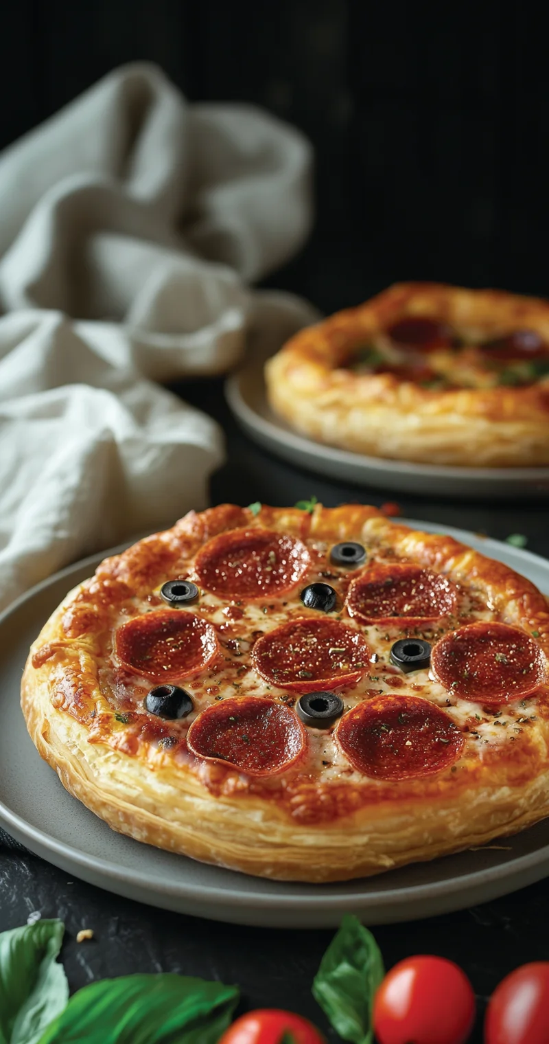 МЯСНАЯ ПИЦЦА НА СЛОЕНОМ ТЕСТЕ