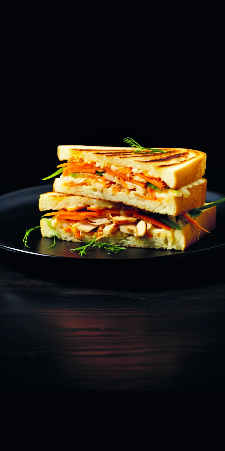 СЭНДВИЧ С КУРИЦЕЙ И КОРЕЙСКОЙ МОРКОВЬЮ