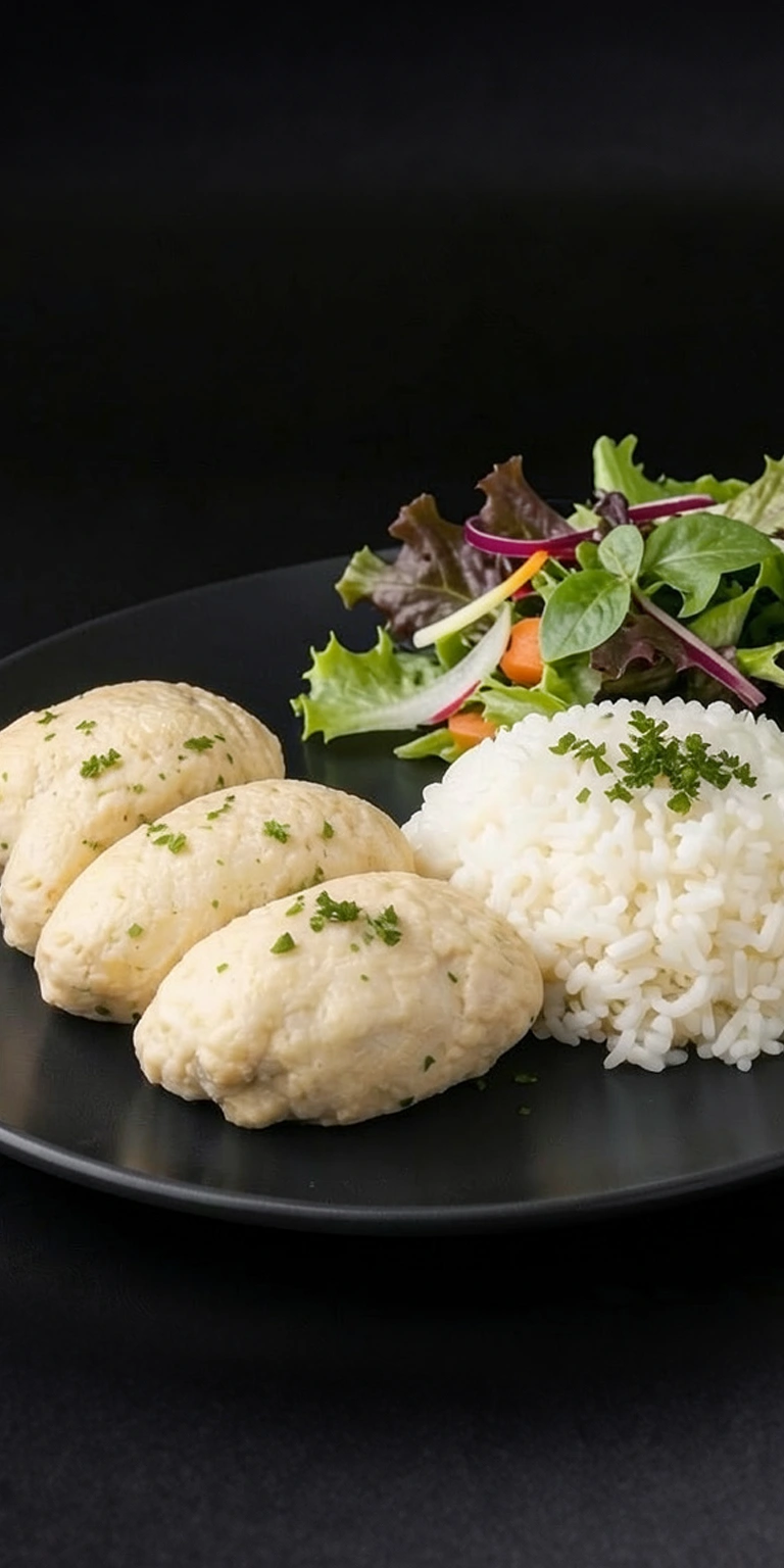 Котлеты куриные на пару с рисом