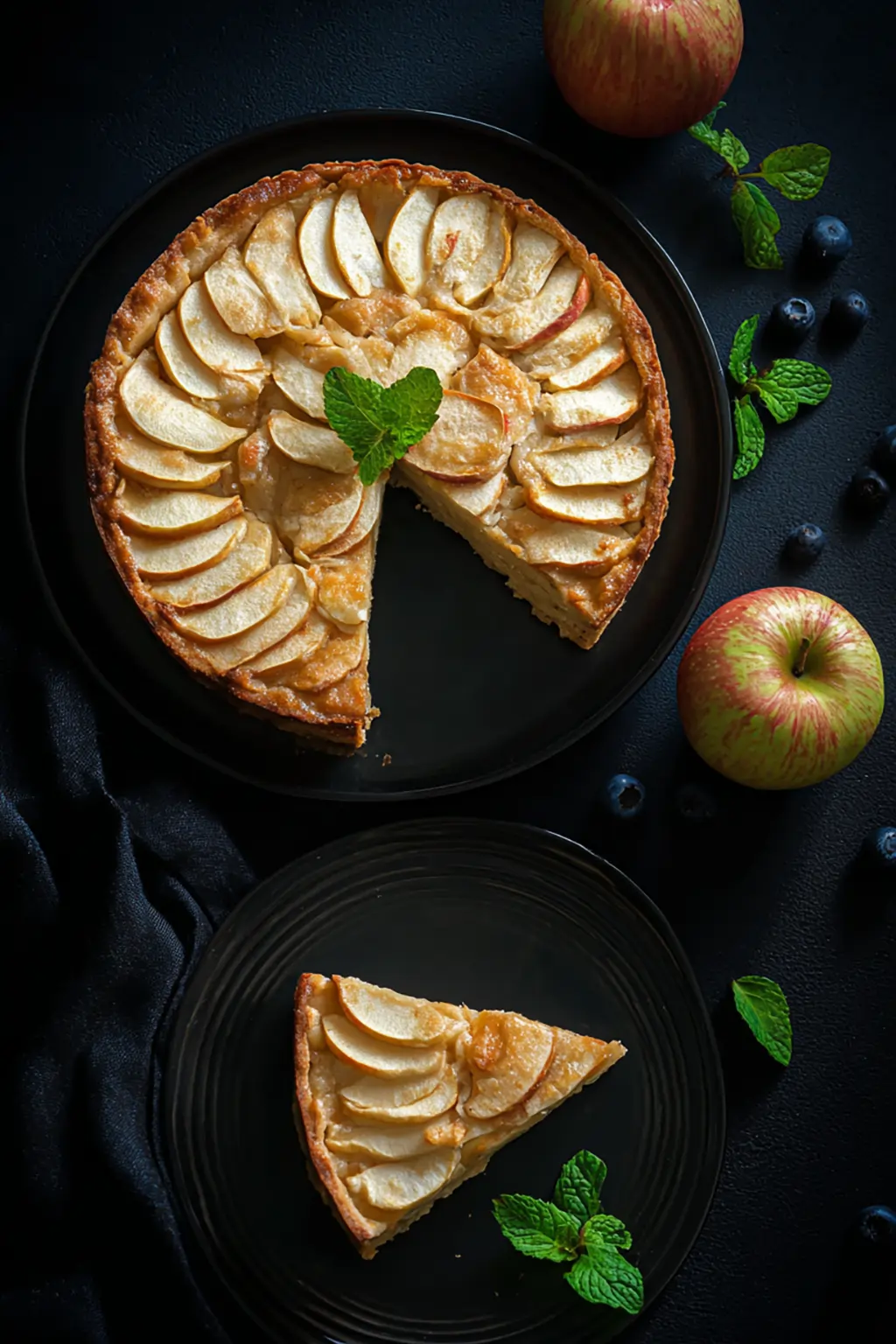 Пирог яблочный на йогурте