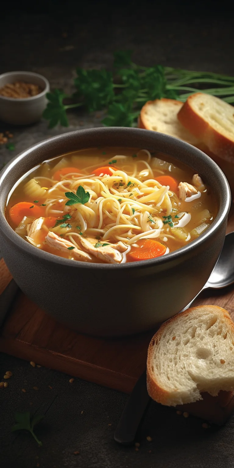 Суп с домашней лапшой