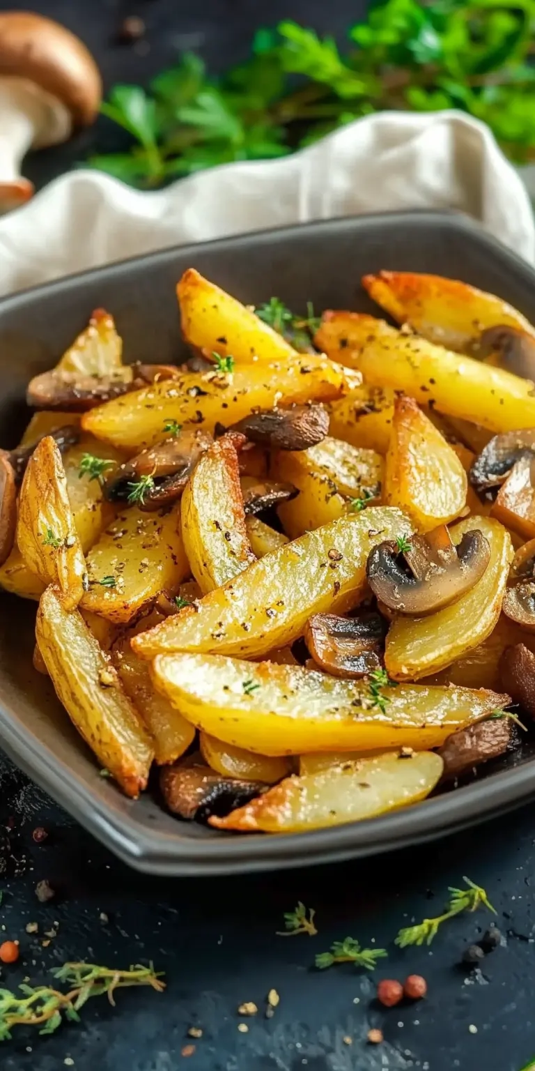 Картофель с шампиньонами 