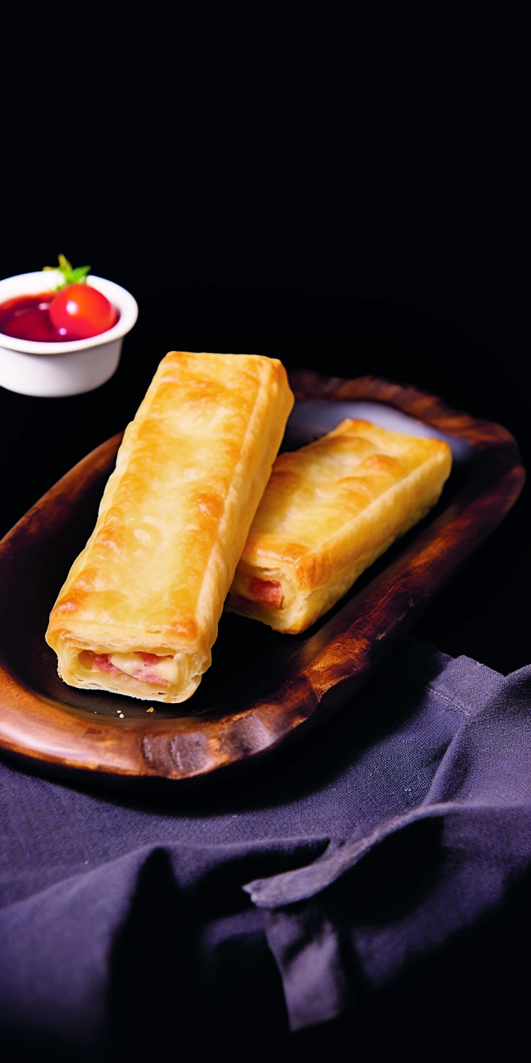 СЛОЙКИ С ВЕТЧИНОЙ, СЫРОМ И ГРИБАМИ