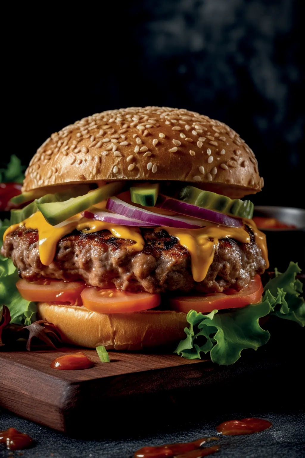 Бургер со свининой