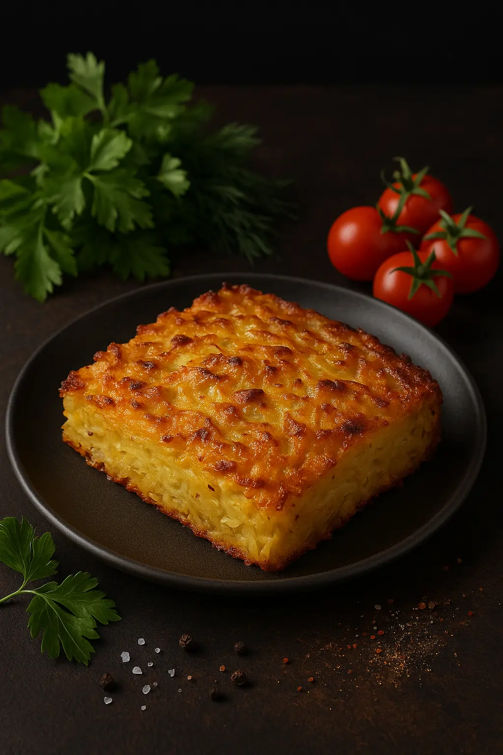 Картофельная запеканка с сыром и чесноком