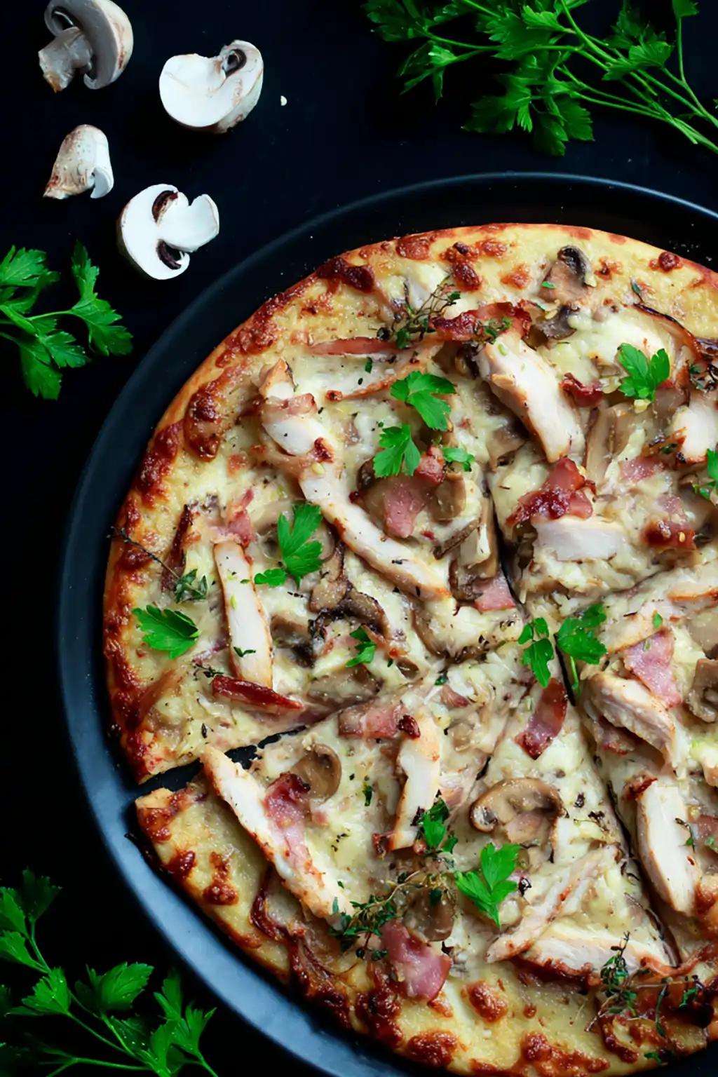 Пицца с курицей