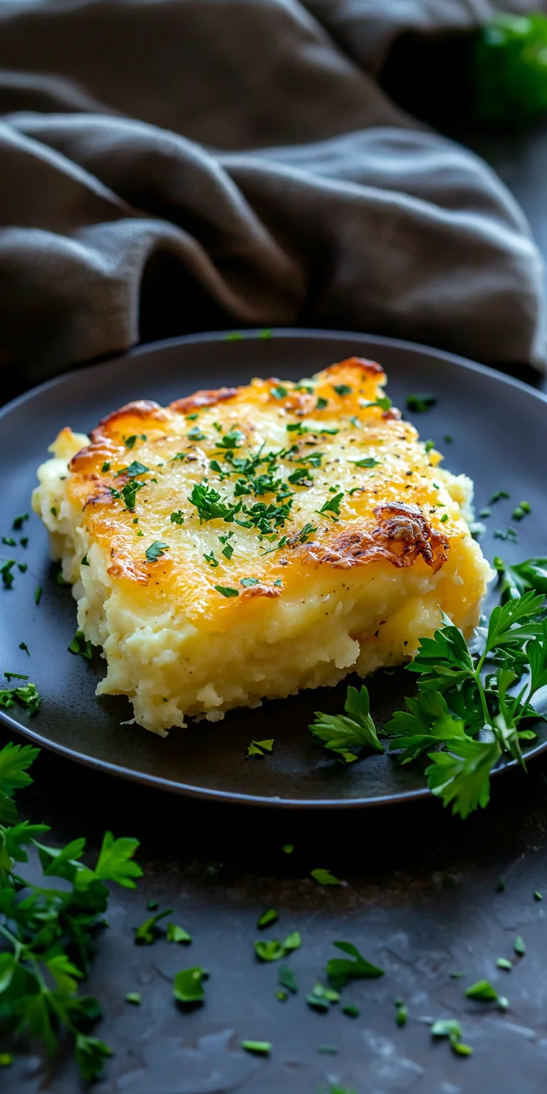 Запеканка картофельная с сыром и чесноком
