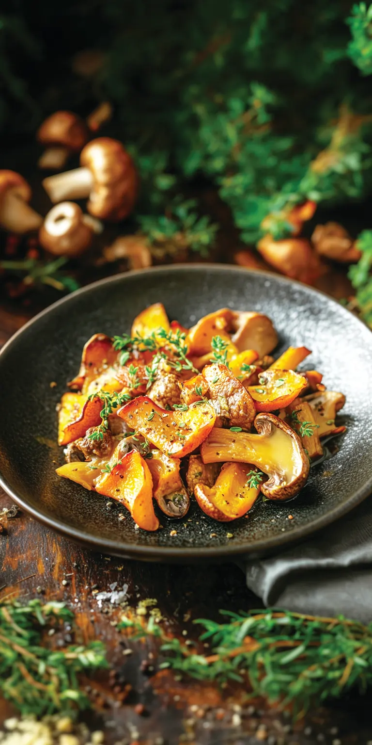 ЗАПЕЧЕННЫЕ ЛИСИЧКИ И ШАМПИНЬОНЫ