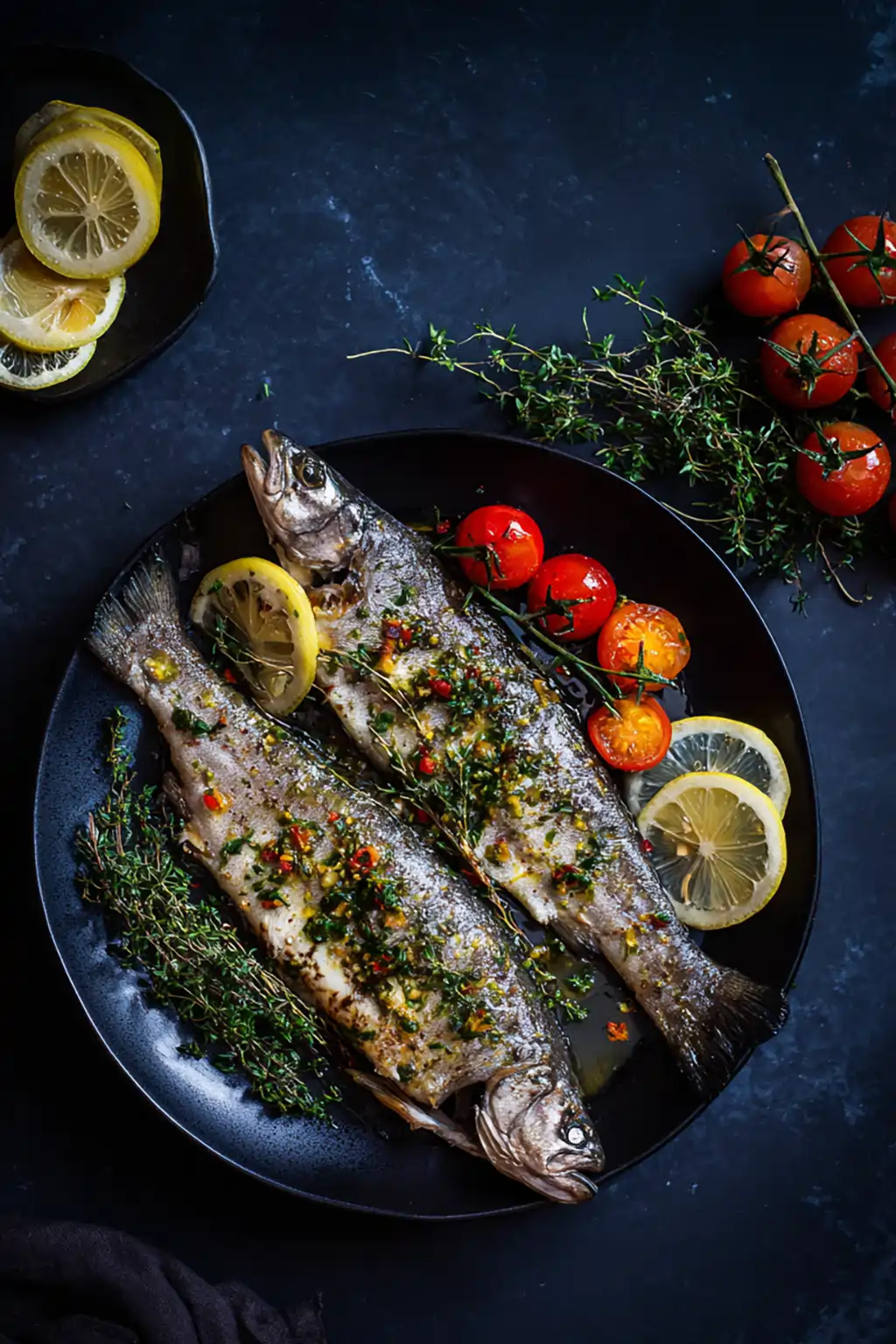 Форель с пряными травами