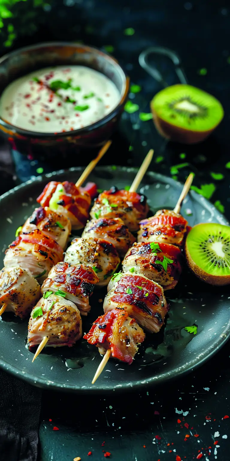 ШАШЛЫЧКИ ИЗ ИНДЕЙКИ С КИВИ