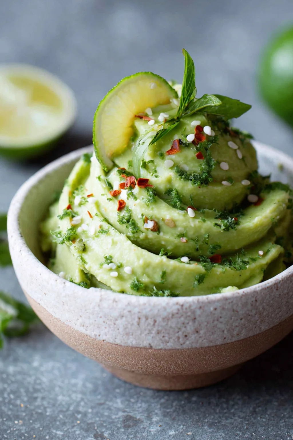 Мусс из авокадо с лаймом