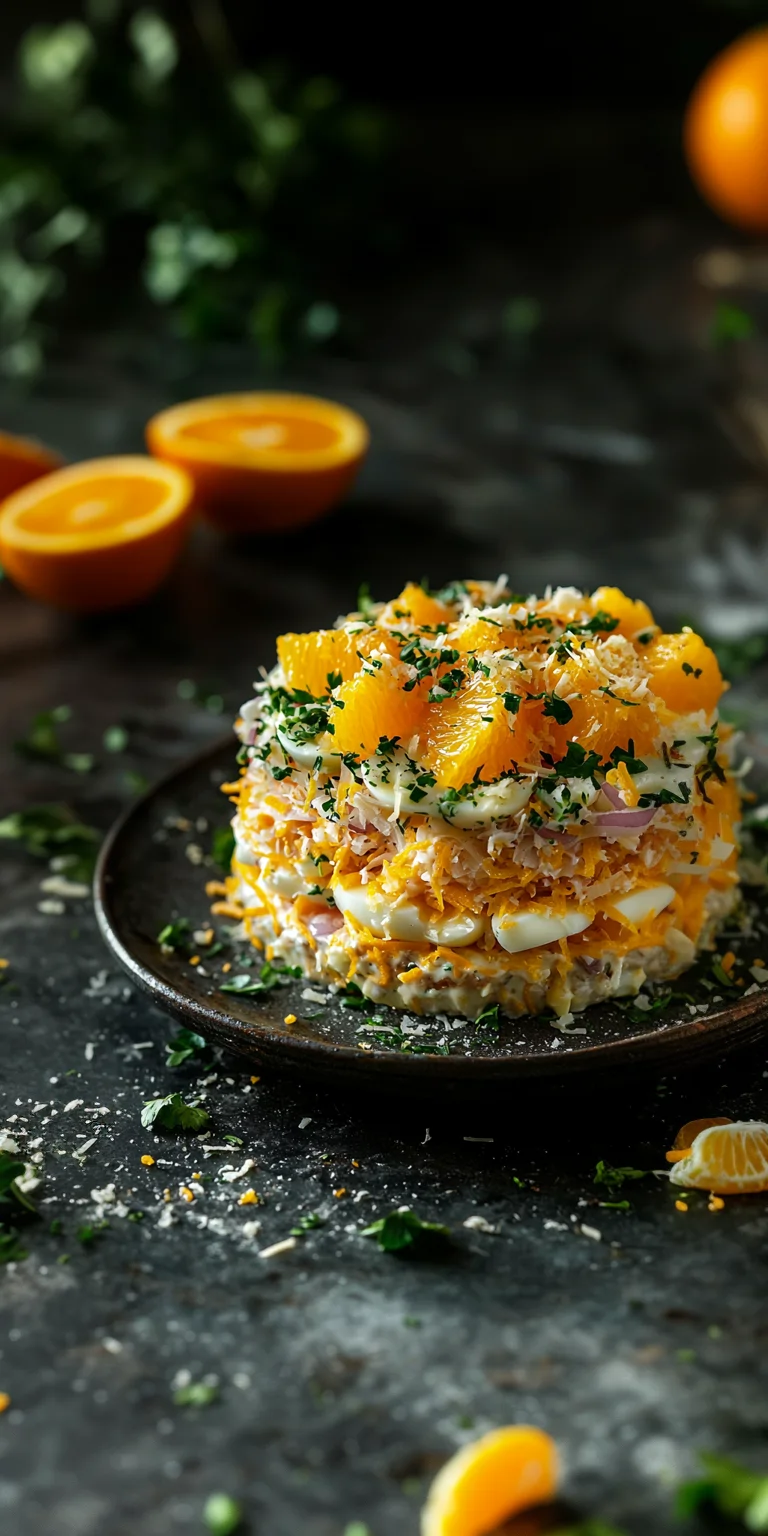 Салат с апельсинами и сыром