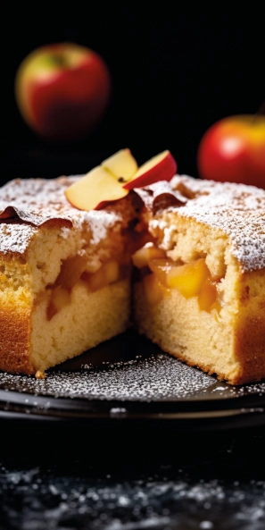 Шарлотка с яблоками