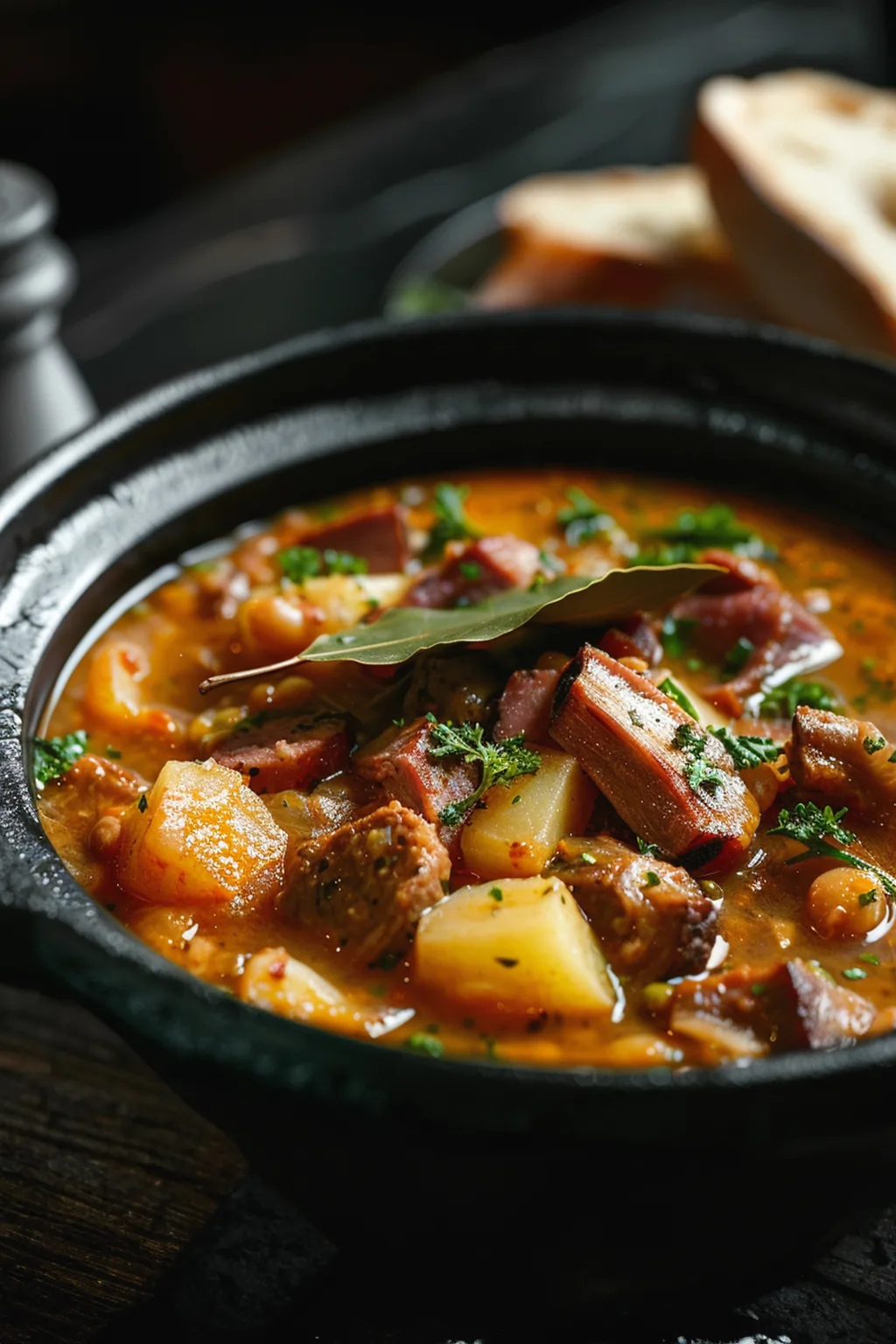 Гороховый суп с копченостями