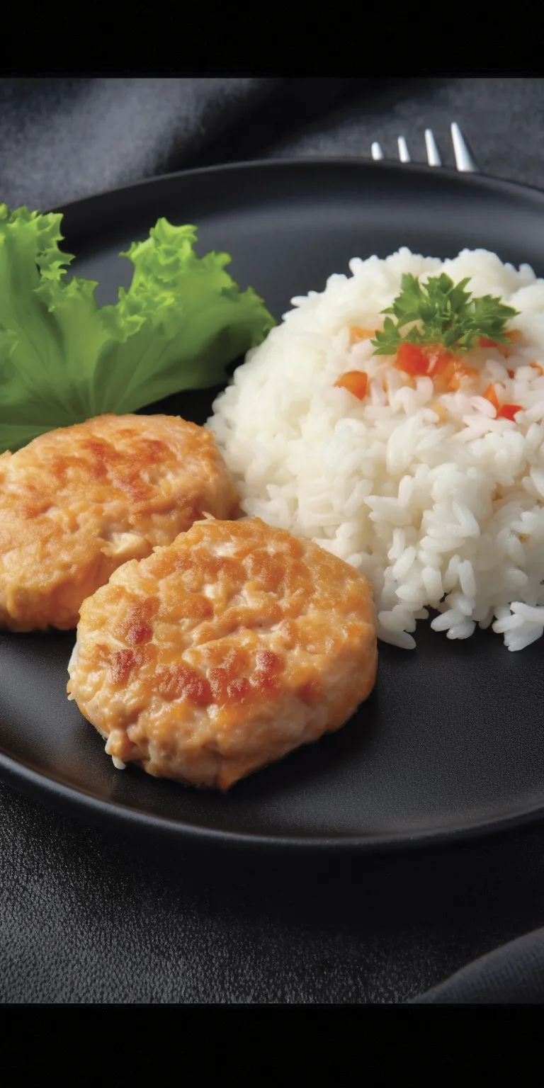 Котлеты куриные на пару с рисом