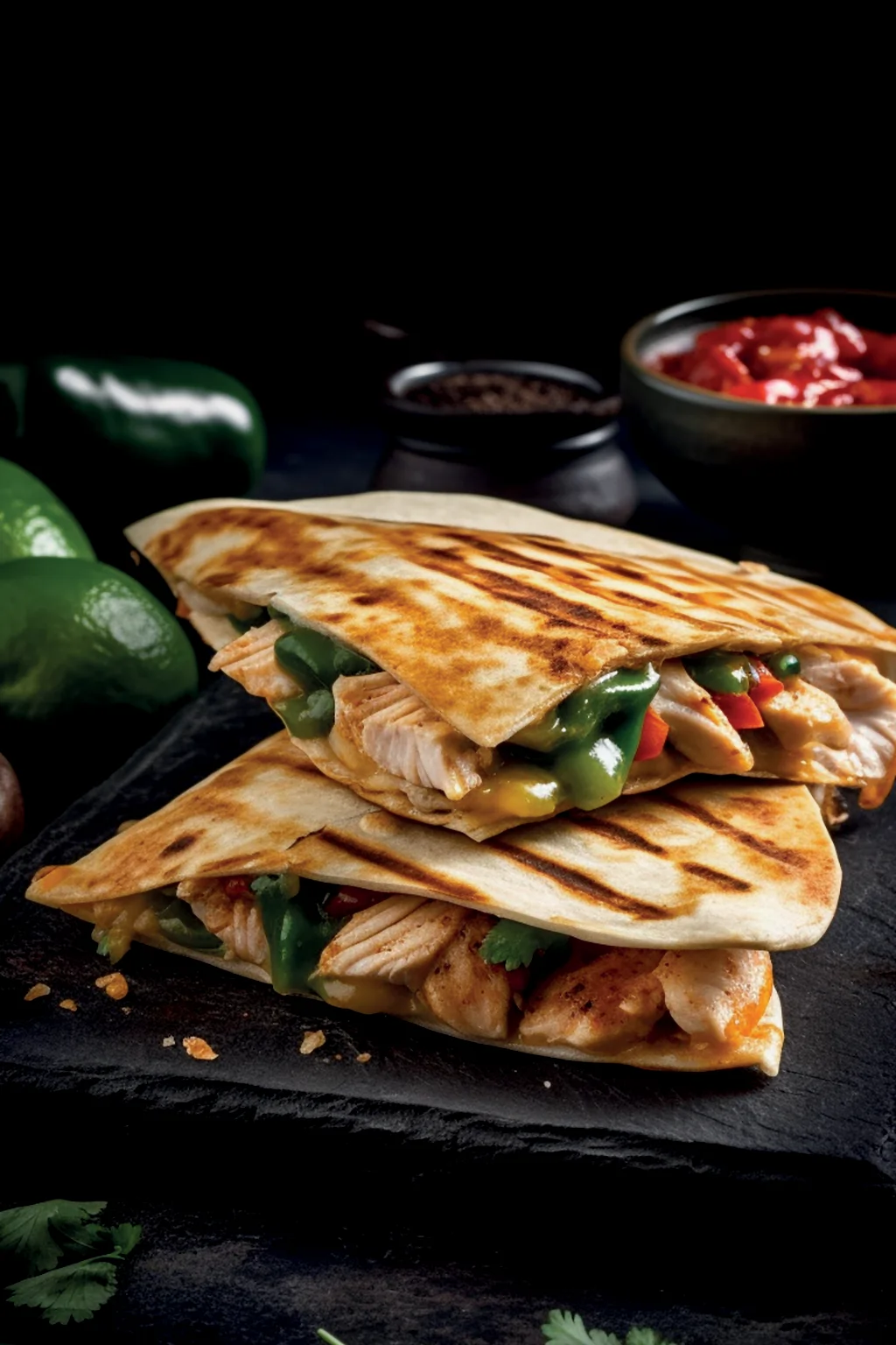 Кесадилья с курицей