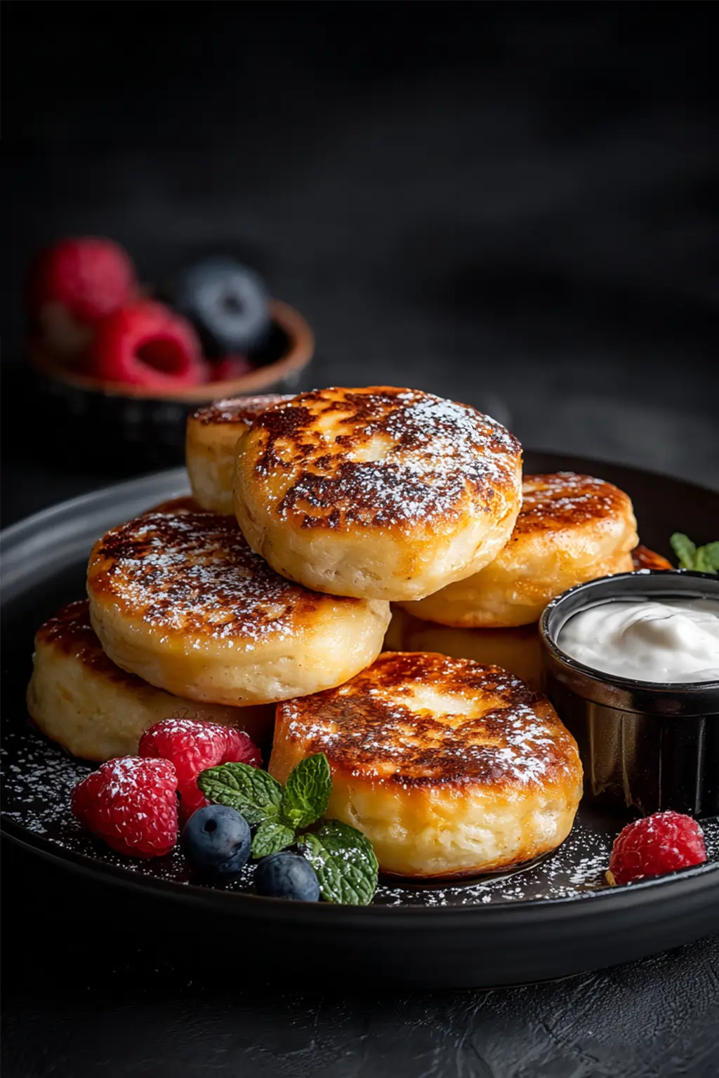 Творожные оладьи