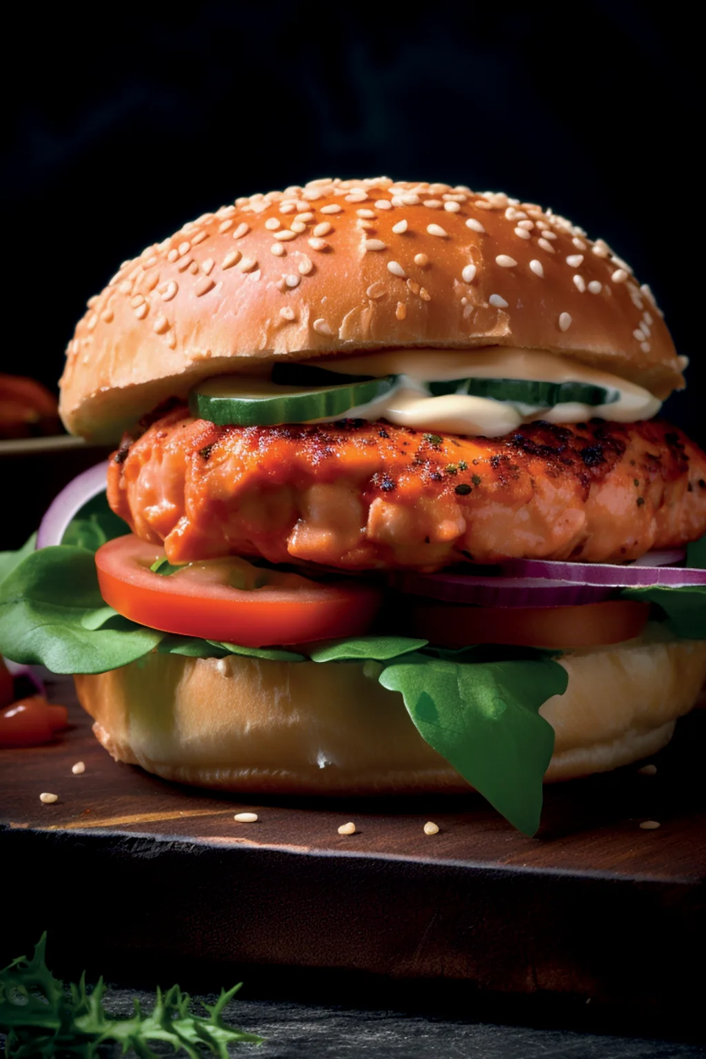 Бургер с рыбой