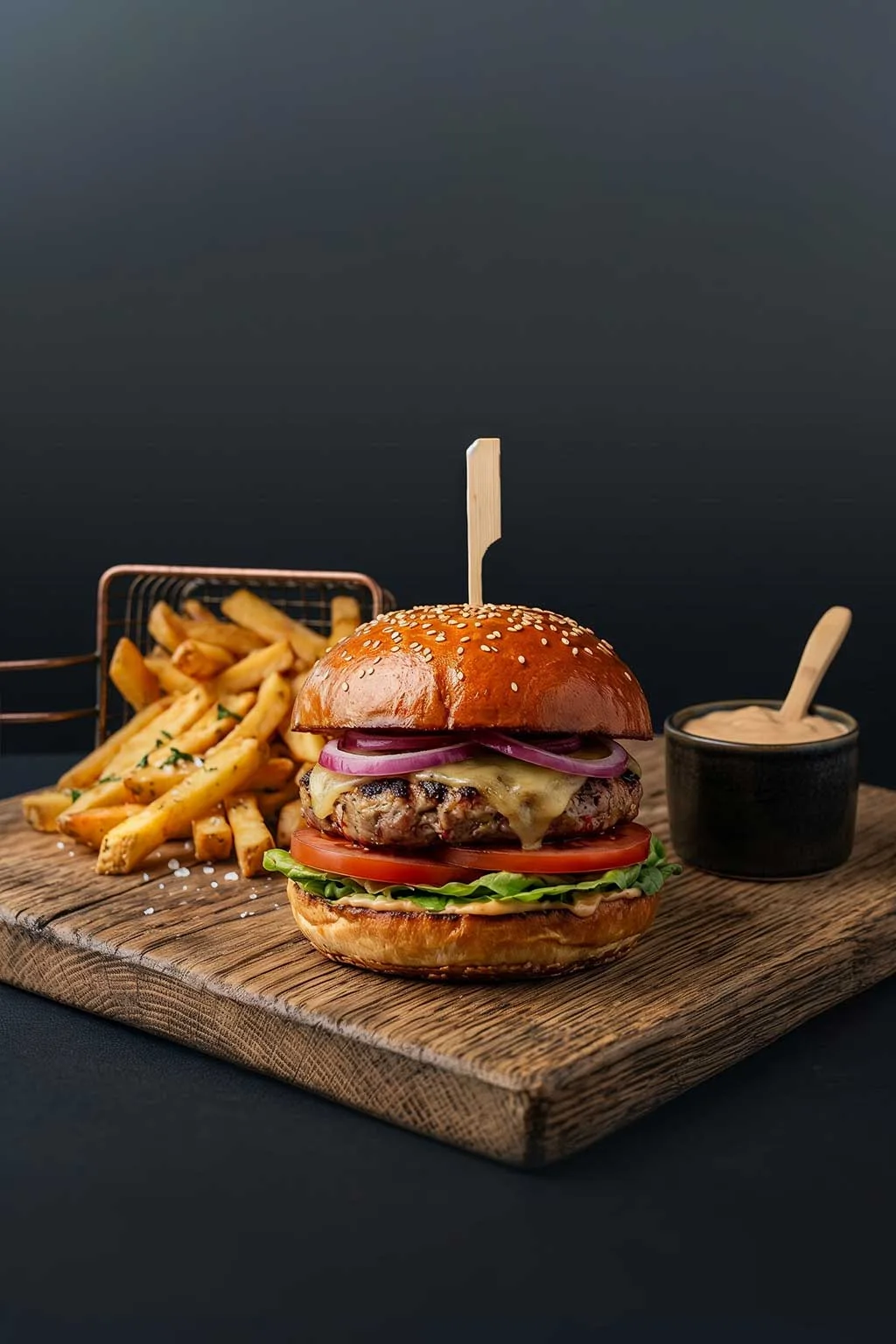 БУРГЕР СО СВИНОЙ КОТЛЕТОЙ