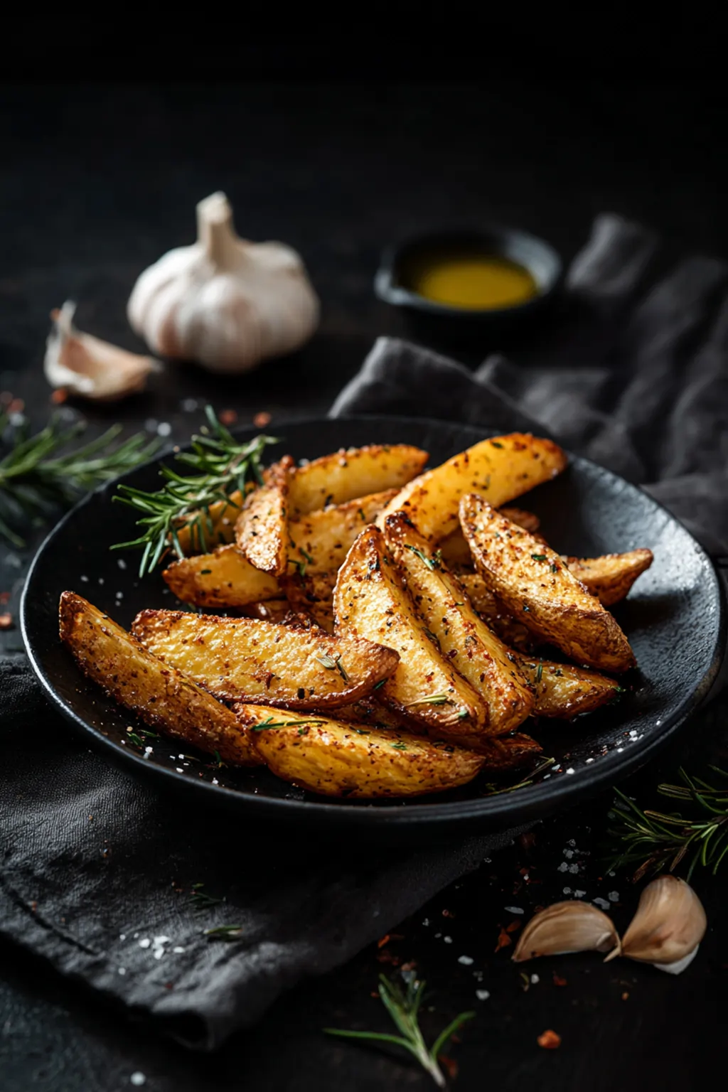 Картофель по-деревенски с розмарином