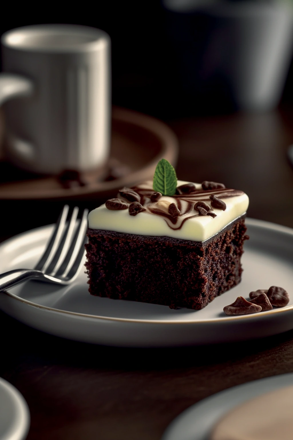 Брауни со сливочным кремом