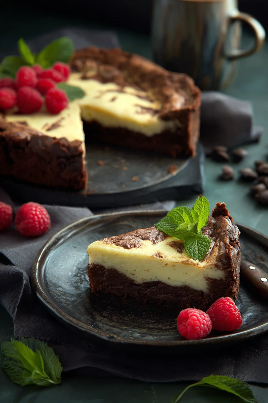 Брауни со сливочным кремом