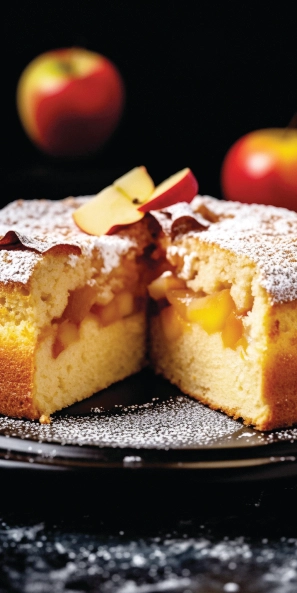 Шарлотка с яблоками