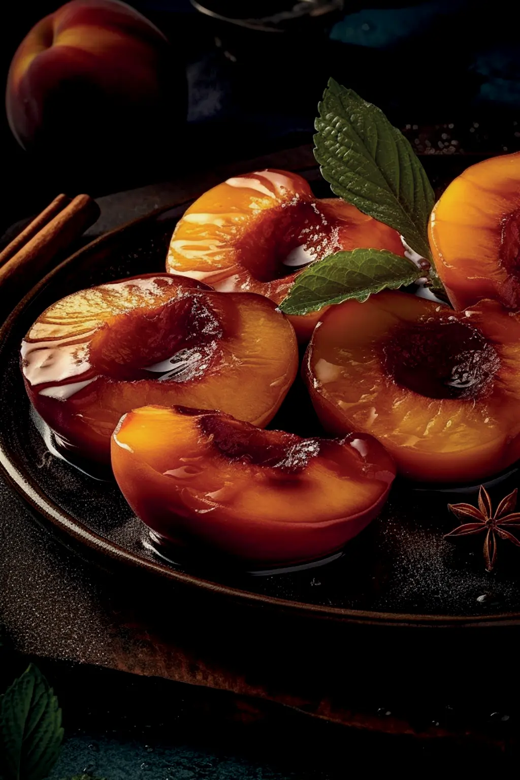 Карамелизированные персики