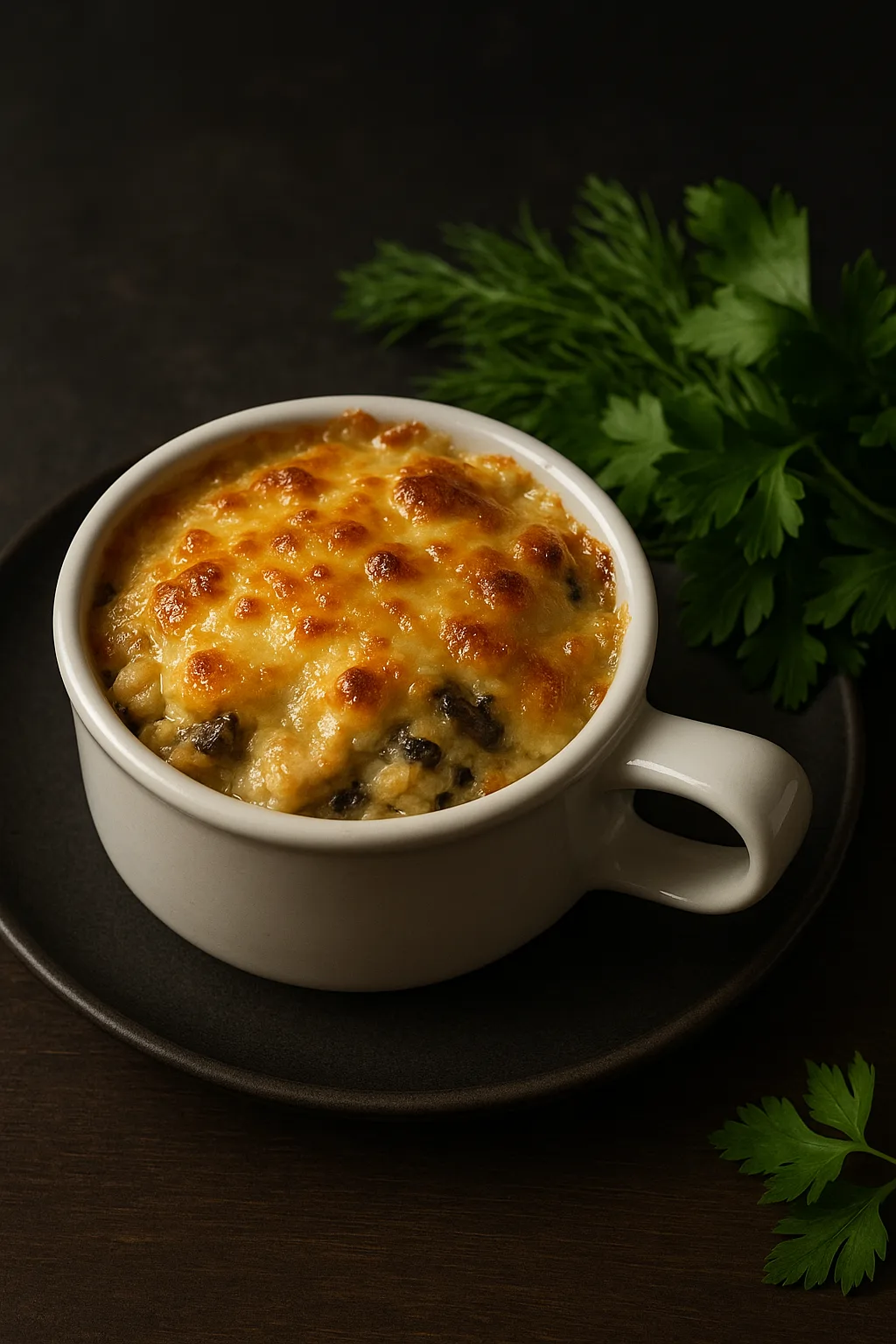 Жюльен с курицей и грибами