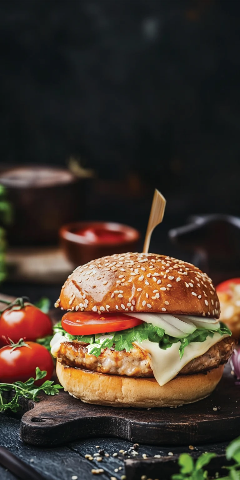 БУРГЕР СО СВИНОЙ КОТЛЕТОЙ