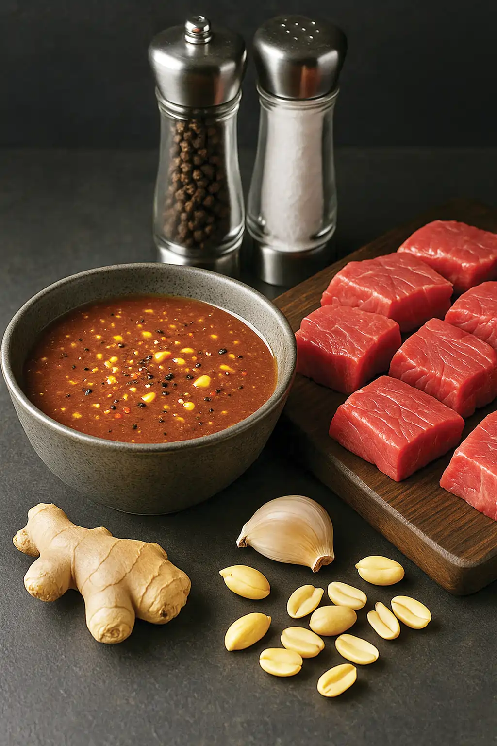 Соево-медовый маринад с арахисовой ноткой для свинины или говядины